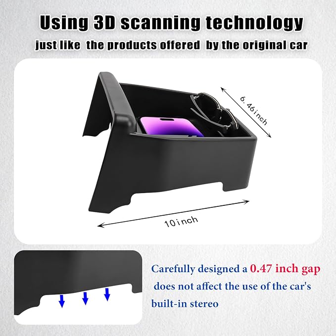 4PCS Center Console Organizer Compatible - Image 6