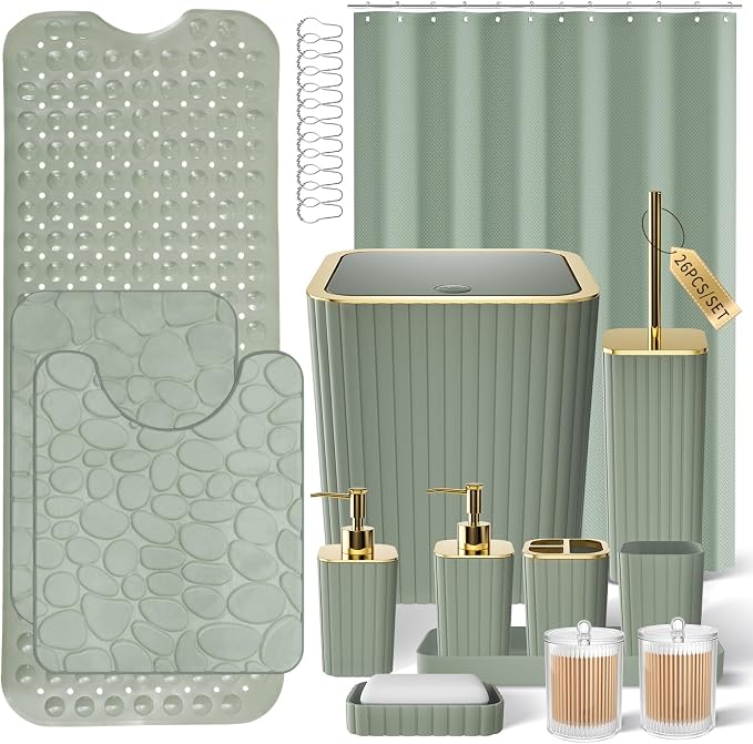 26PC Bathroom Accessories Set by BetterbathroomwithXLHOME