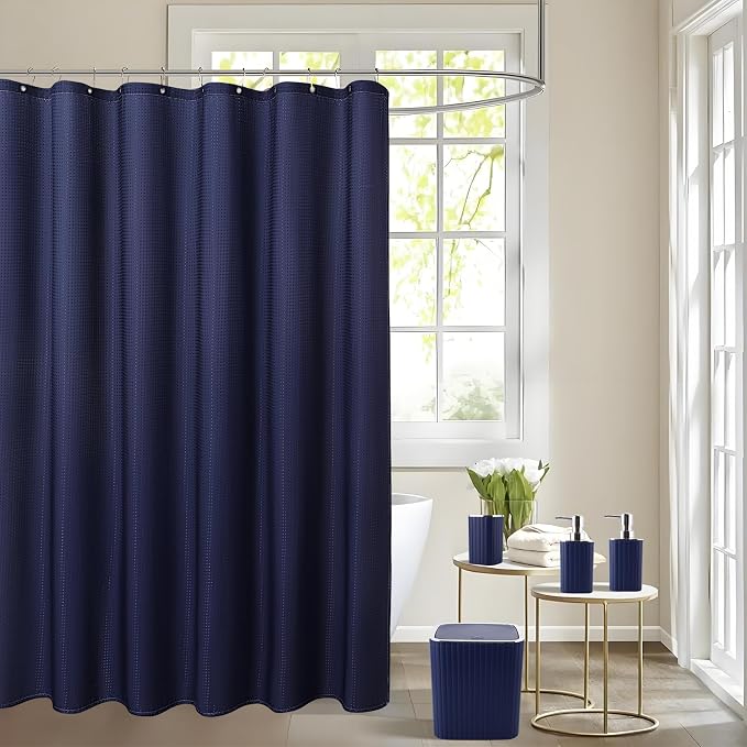 Bathroom Set with Shower Curtain and Rugs- 25PC Bathroom Accessory Set - Image 4