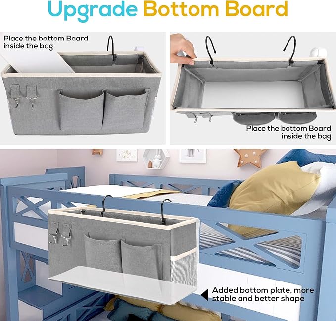 1pcs Bedside Caddy Hanging Storage Bag, Organizer Baskets - Image 3