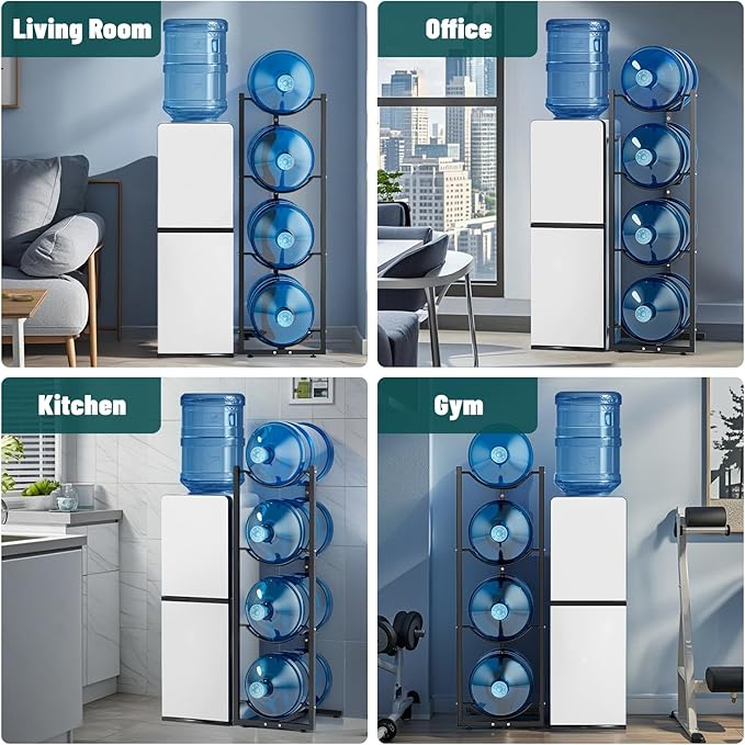 MYLOLF 5 Gallon Water Jug Holder : 4 Tier Water Jug Stand Holder - Image 6