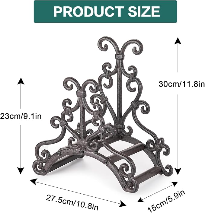 Sungmor Heavy Duty Cast Iron Garden Hose Holder - Image 6