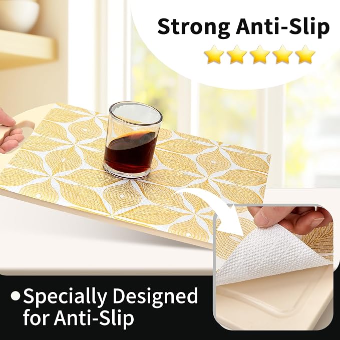 Shelf Liners for Kitchen Cabinets 23.62in x 20FT, Non Adhesive Cabinet Liner - Image 2