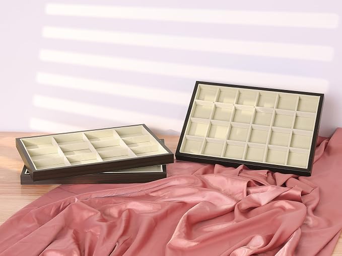 uxcell Velvet Jewelry Organizer Trays - Image 5