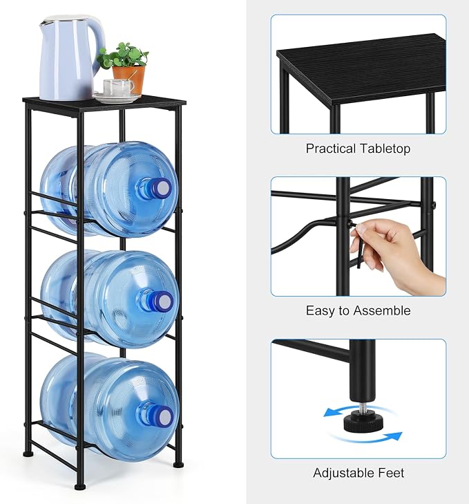 OYEAL Water Jug Holder Stand 5 Gallon Water Bottle Holder Organizer - Image 3