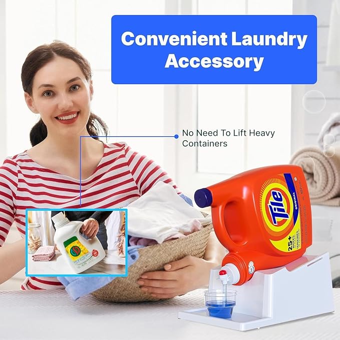 TidyFriend No-Spill Liquid Laundry Detergent Dispenser Holder, Laundry Soap - Image 5