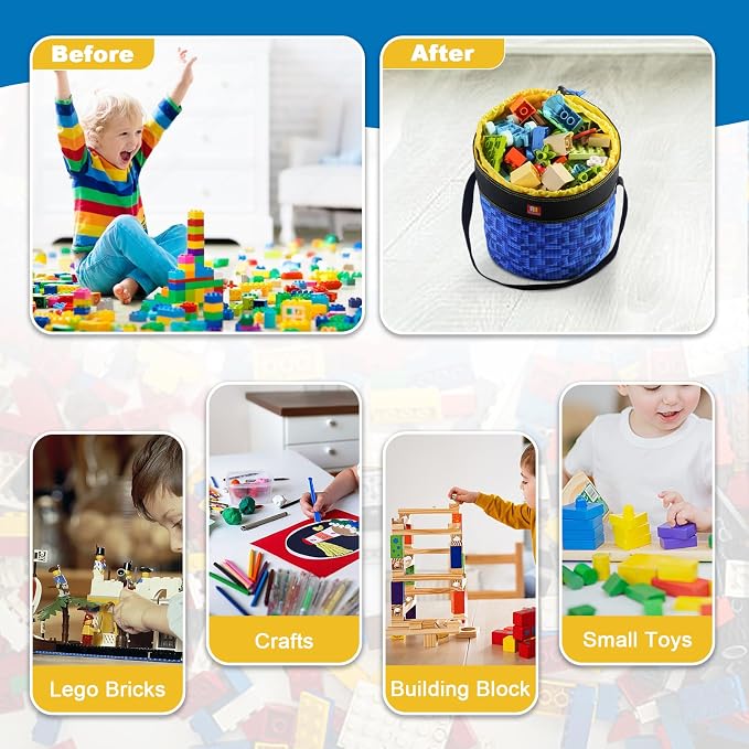 Toy Storage Organizer Basket Bag - Image 5