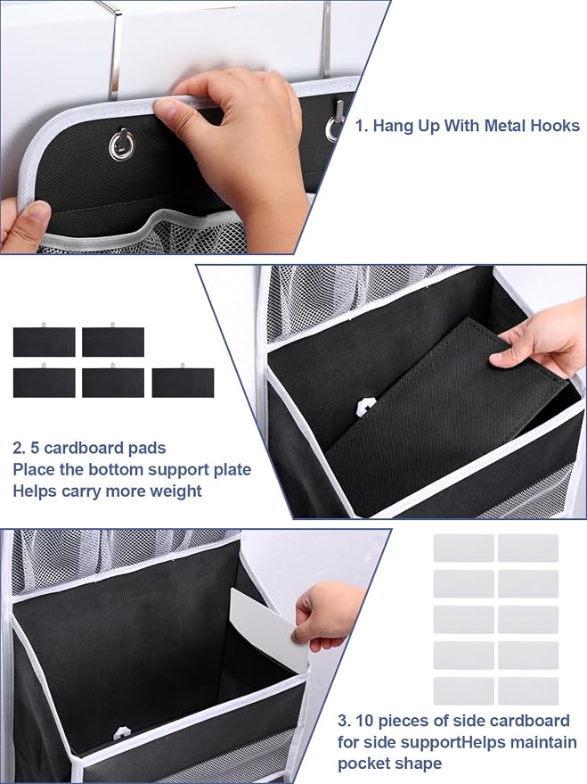 2 Pack Over The Door Organizer, Hanging Storage Organization - Image 7