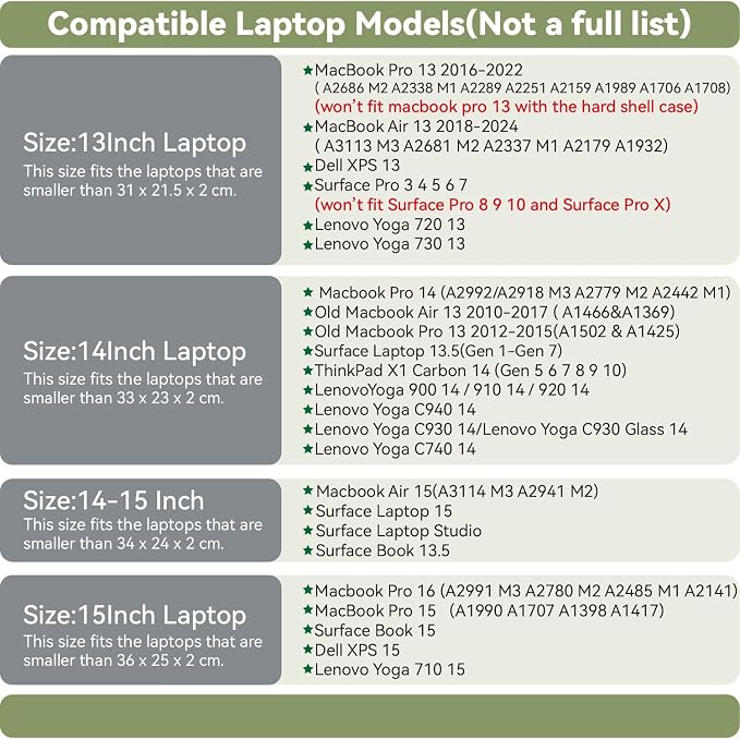 PU Leather Laptop Sleeve 16 Inch Compatible - Image 2