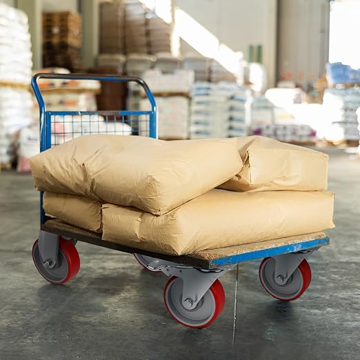 4 Inch Caster, Heavy Duty Caster Wheels Set of 4, Load 2000 Lbs, Polyurethane - Image 5