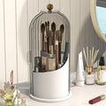 Makeup Brush Holder with Dustproof Cover 360 Rotating Makeup Brush Organizer by Emljkvp