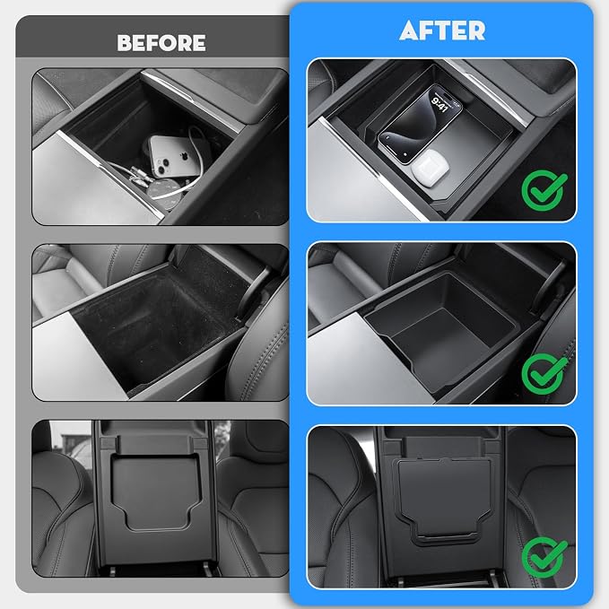 5PCS Center Console Organizer Tray - Image 3