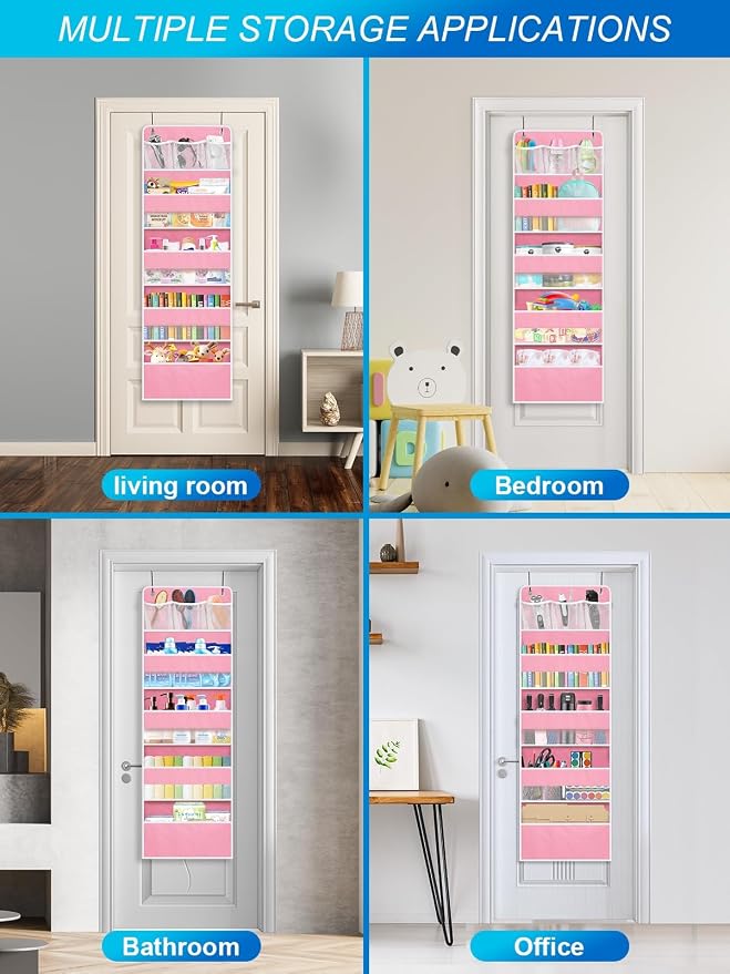 2 Pack Over The Door Organizer, Hanging Storage Organization - Image 7