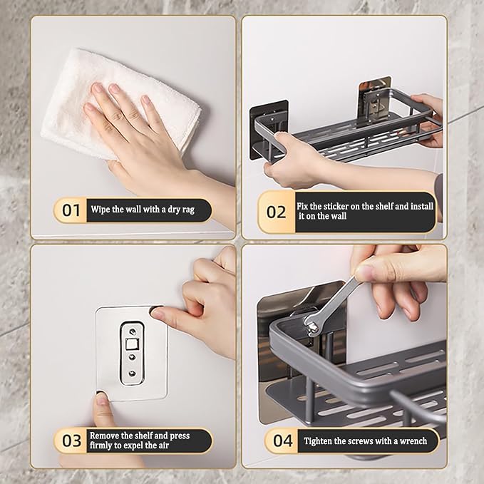 Shower Caddy Adhesive 2Pack - Image 7