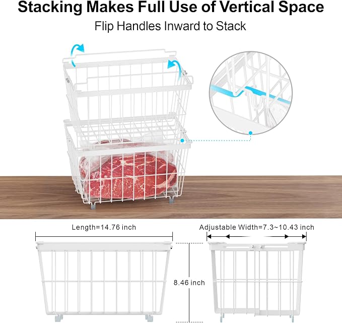 iSPECLE Chest Freezer Organizer Bins - Image 8