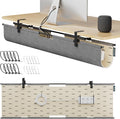 2-in-1 Under Desk Cable Management Tray & Privacy Panel, Dual-Sided Felt Cord by ERGOCOLLECT