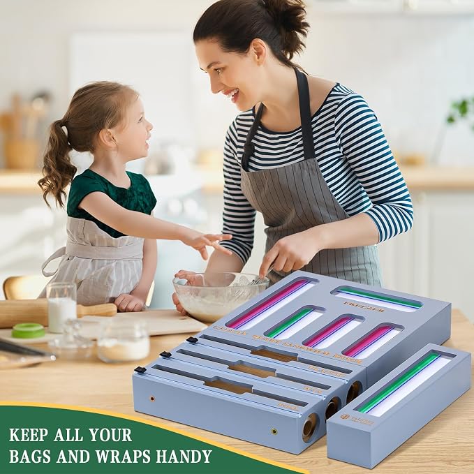 Calmbee Storage Bag Organizer, Foil and plastic Wrap Organizer - Image 7
