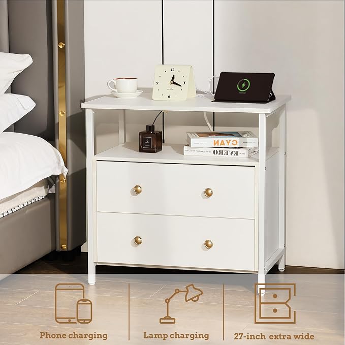 27 inch Wide Night Stand Set 2 - Image 4
