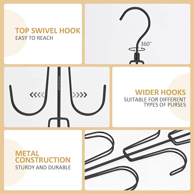 ZEDODIER 2 Pack Purse Organizer - Image 4