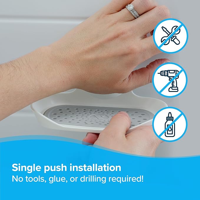 SlipX Solutions Strong Hold Soap Saver, Suction Cup Soap Holder - Image 2