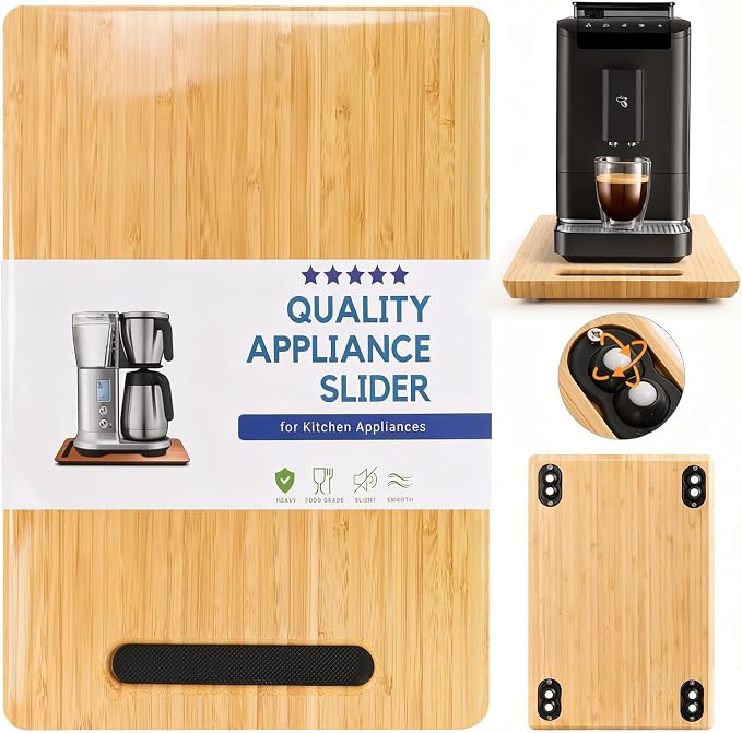 Fullin 360°Appliance Slider, Bamboo Sliding Tray by Fullinofficial