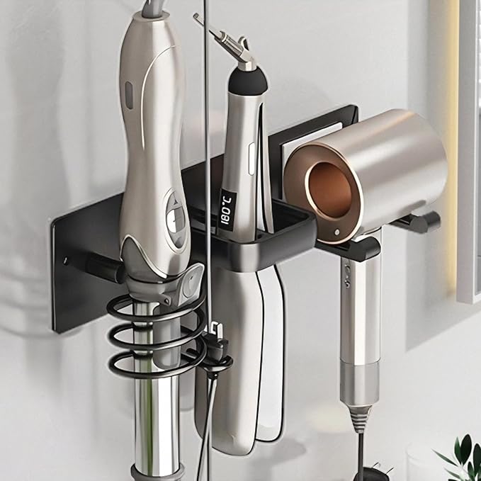 Hair Dryer Holder Wall Mounted, Blow Dryer, Curling Iron, Straightener Holder 3 by Unknown