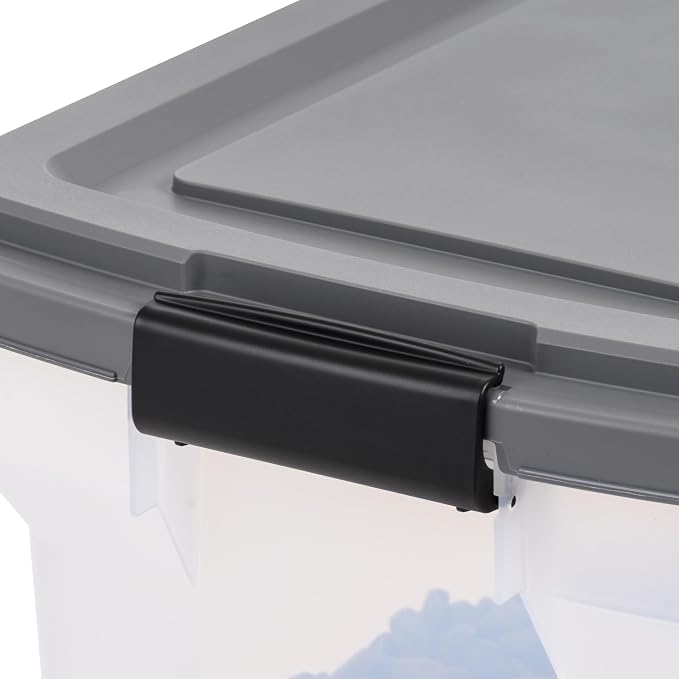 IRIS USA Dog Food Storage Container 40 lbs, Attachable Wheels, & Included Scoop - Image 9