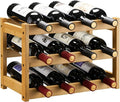 VASMIA Bamboo Wine Rack, Sturdy and Durable Wine Storage Cabinet Shelf by VASMIA