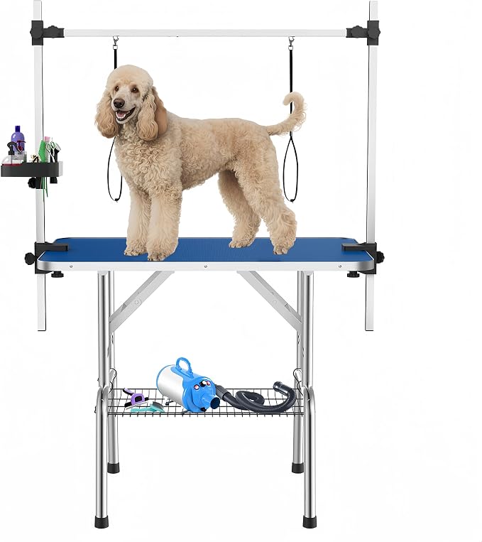 46" Large Dog Grooming Table, Non-Slip Tabletop by Unknown