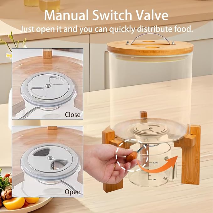 Rice Dispenser, Rice Storage Container, Flour and Cereal Container - Image 5