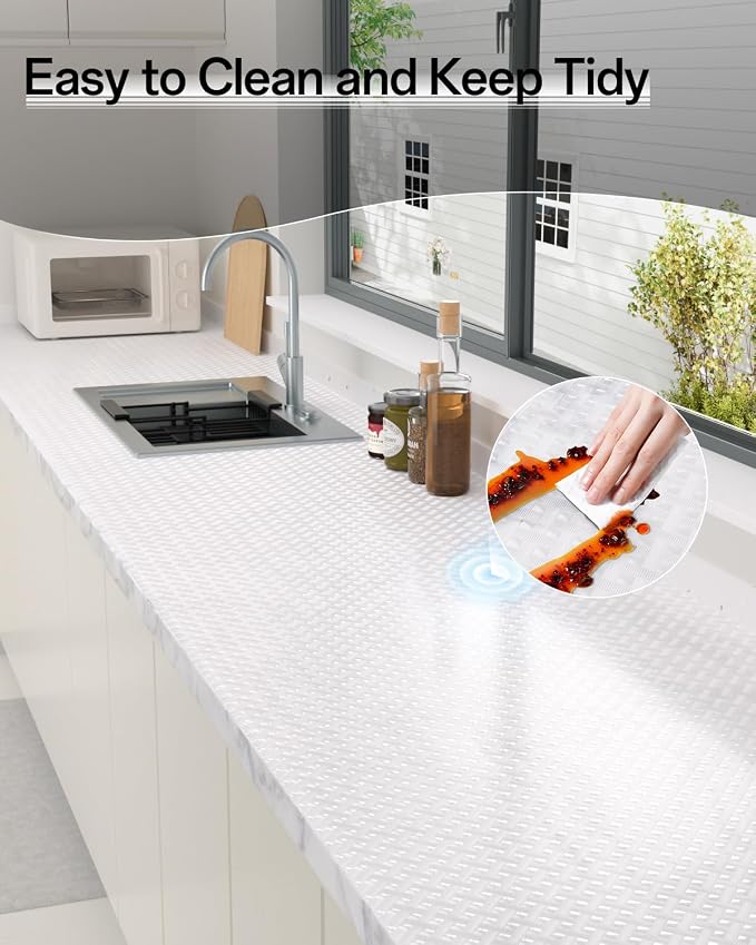Shelf and Drawer Liner for Kitchen Cabinet, Non-Adhesive 18in x 120in - Image 7