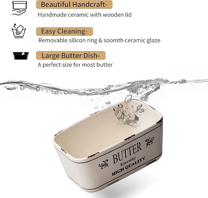 Hasense Farmhouse Butter Dish - Image 4