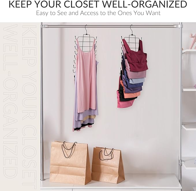 ZEDODIER 6 Pack Tank Top Hanger Space Saving, Bra Hangers - Image 6