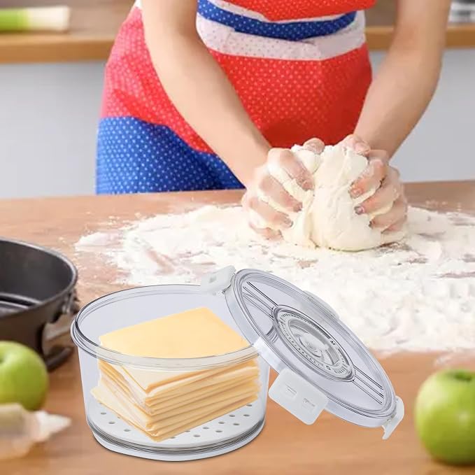 Cheese Container for Refrigerator, Cheese Keeper - Image 5
