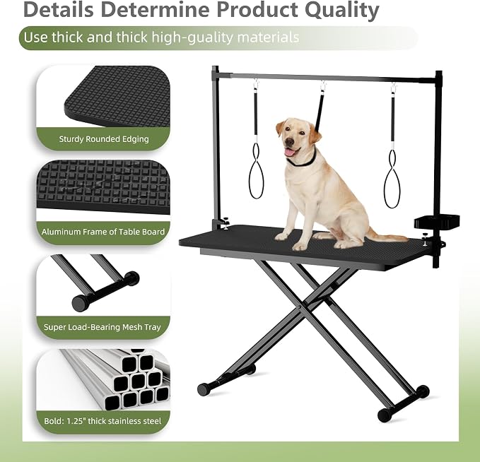 VFK 47" Adjustable Dog Grooming Table - Image 4