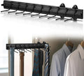 Sliding Tie Racks, 18 Tie Hanger Pull Out Belt Rack 16.5'' Aluminum Alloy by Vrietina