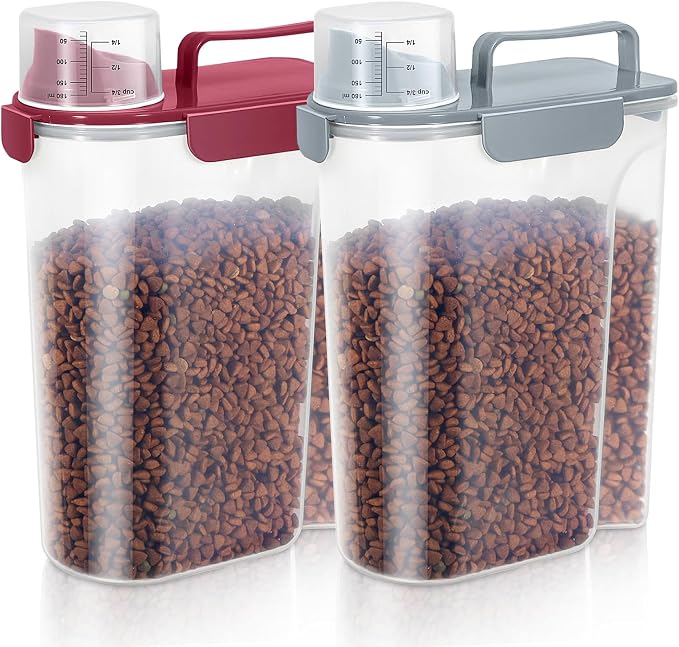 5-7Lbs Dog Cat Food Storage Container by LEAWALK