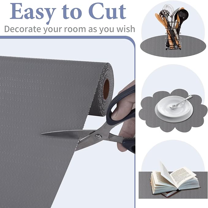 Drawer and Shelf Liner for Kitchen Cabinet: 23in X 90 Ft Non Slip Waterproof - Image 4