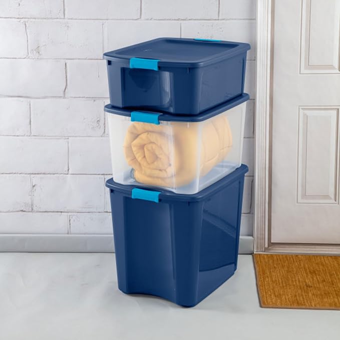 Sterilite 18 Gal Latch and Carry, Stackable Storage Bin - Image 4