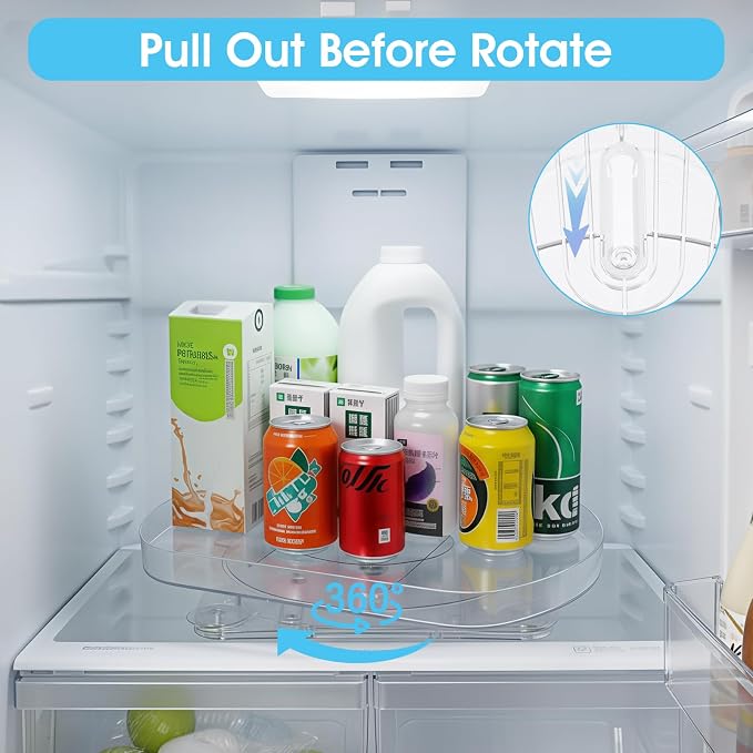 Lazy Susan Turntable for Refrigerator, Pantry Countertop - Image 4