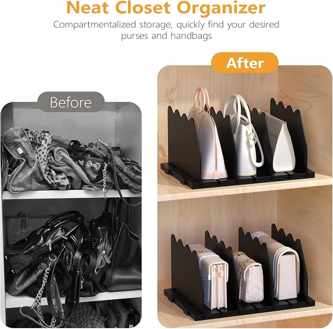 Ronlap Purse Storage Organizer for Closet, 2 Pack - Image 3