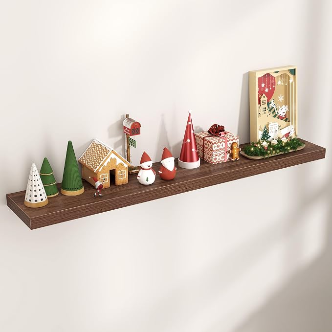 Floating Shelves for Wall, Engineered Wood Wall Shelves by Venusmiles