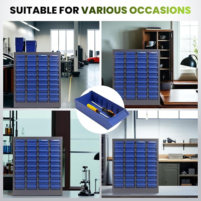 40-Drawer Bolt and Nut Organizer Bolt Bin Cabinet, Steel Part Cabinets Hardware - Image 6