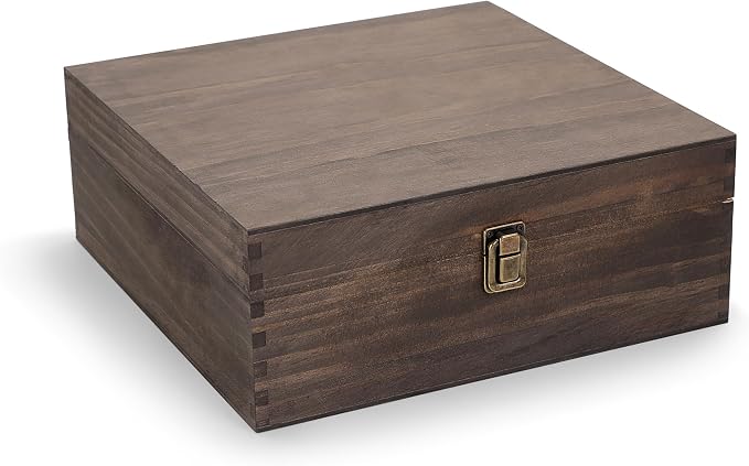 makerflo Medium Dark Walnut Wood Memory Box - Image 2