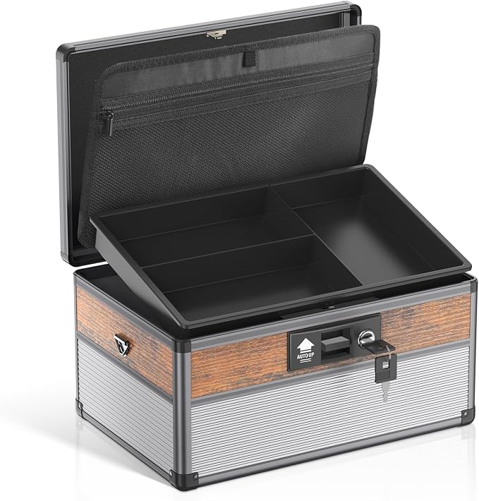 Glosen Medicine Lock Box, locking medicine box, Security Lock Boxes 【Large 14 x by Glosen