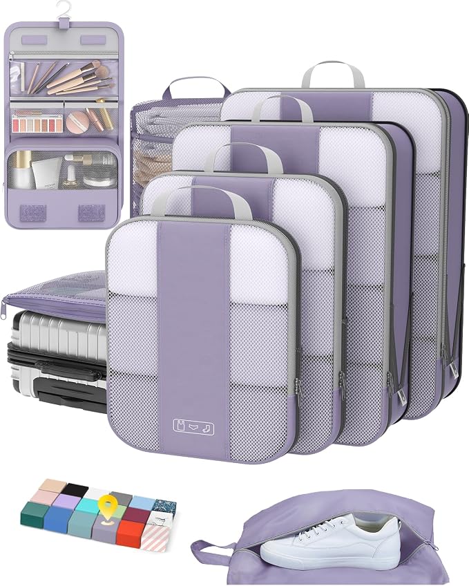 8 Set Compression Packing Cubes by OlarHike