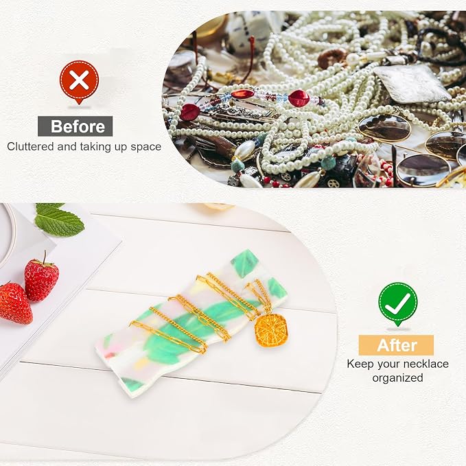 10pcs Tangle-Free Jewelry Organizer, Universal Necklace Display Card Holder - Image 6