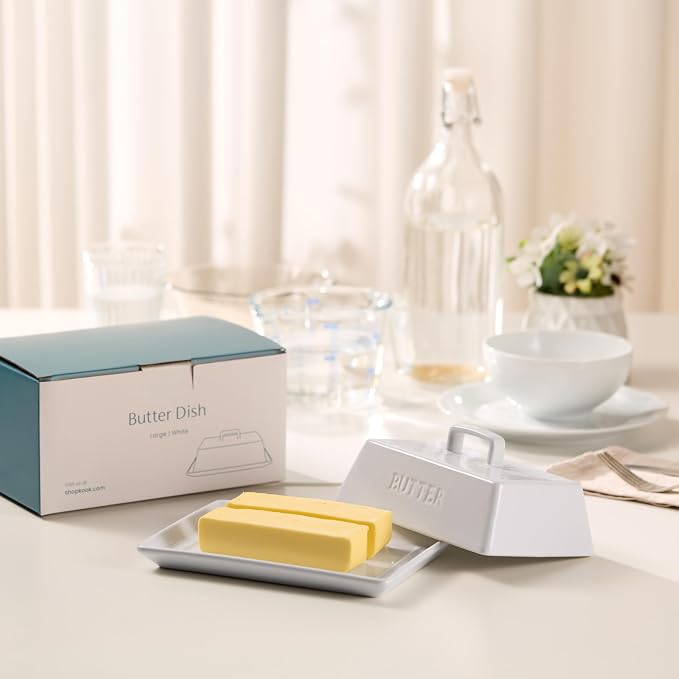 Kook Ceramic Extra Large Butter Dish - Image 2