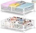Under Bed Storage with Wheels, Rolling Under Bed Storage Bins by ABCASTER