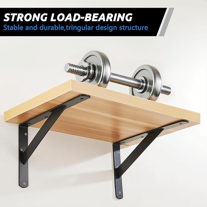 4 Pack L14 x H 10" Heavy Duty Shelf Brackets - Image 4
